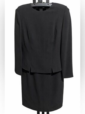 Talbots Black, long sleeved dress